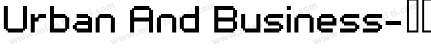 Urban And Business字体转换